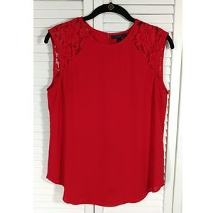 J Crew Lace Shoulder Top Sz 4